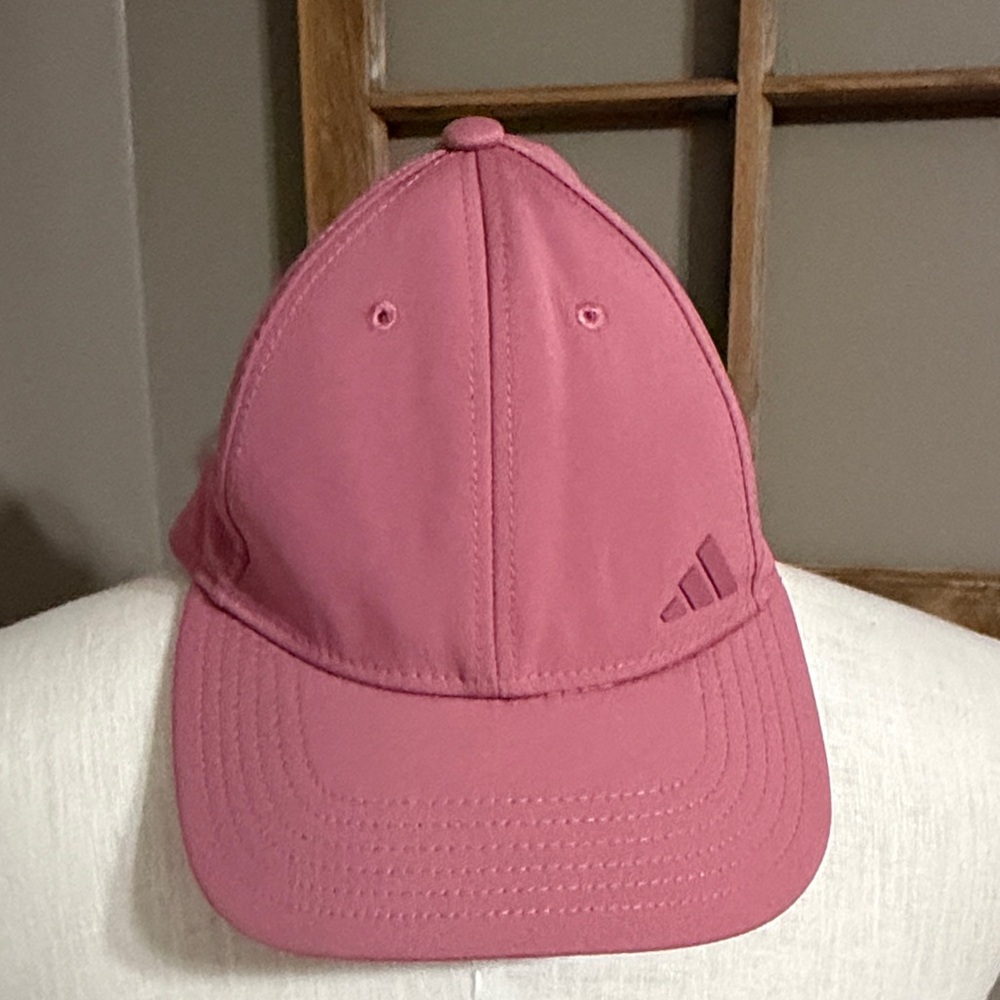 ADIDAS pink cold weather backless ponytail hat